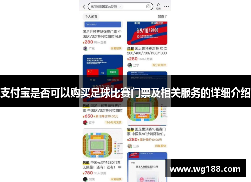 支付宝是否可以购买足球比赛门票及相关服务的详细介绍